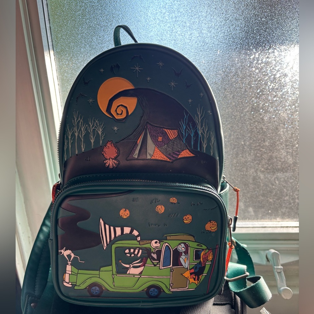Her Universe Disney Nightmare Before Christmas mini backpack GUC